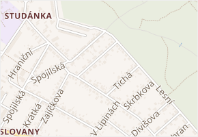 22. července v obci Pardubice - mapa ulice