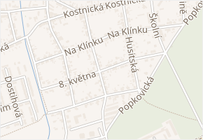 8.května v obci Pardubice - mapa ulice