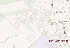 Adolfa Opálky v obci Pardubice - mapa ulice