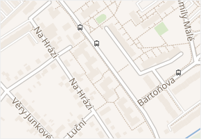 Blahoutova v obci Pardubice - mapa ulice
