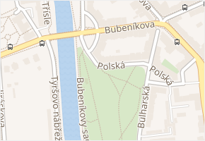 Bubeníkovy sady v obci Pardubice - mapa ulice