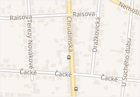 Chrudimská v obci Pardubice - mapa ulice