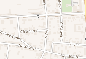 Demokratické mládeže v obci Pardubice - mapa ulice