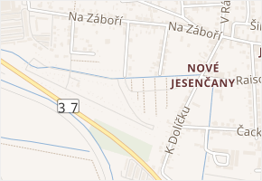 Do Zahrádek v obci Pardubice - mapa ulice