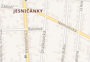 Dražkovická v obci Pardubice - mapa ulice