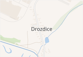 Drozdice v obci Pardubice - mapa části obce