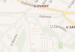 Drozdická v obci Pardubice - mapa ulice