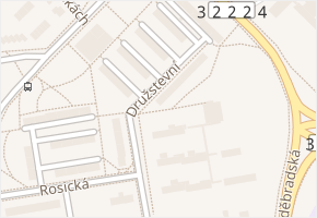 Družstevní v obci Pardubice - mapa ulice