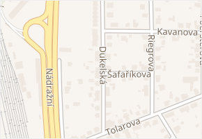 Dukelská v obci Pardubice - mapa ulice