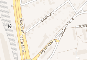 Duškova v obci Pardubice - mapa ulice