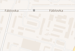 Fáblovka v obci Pardubice - mapa ulice