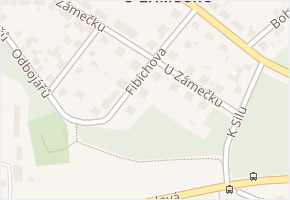 Fibichova v obci Pardubice - mapa ulice