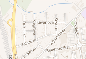 Foersterova v obci Pardubice - mapa ulice