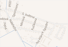 Fučíkova v obci Pardubice - mapa ulice