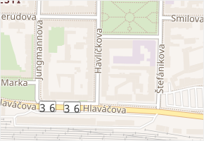 Havlíčkova v obci Pardubice - mapa ulice