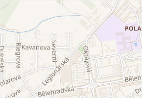 Heyrovského v obci Pardubice - mapa ulice