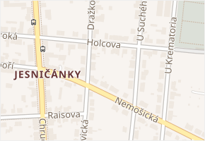 Holcova v obci Pardubice - mapa ulice