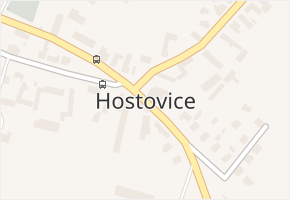 Hostovice v obci Pardubice - mapa části obce