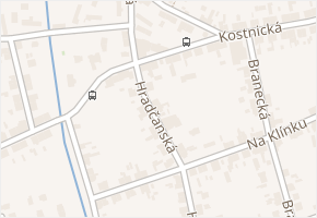 Hradčanská v obci Pardubice - mapa ulice