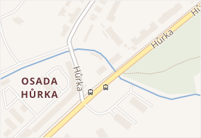 Hůrka v obci Pardubice - mapa ulice