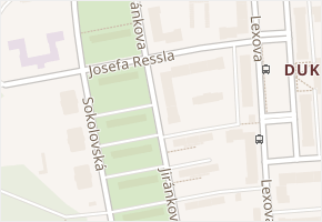 Josefa Ressla v obci Pardubice - mapa ulice