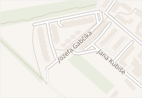 Jozefa Gabčíka v obci Pardubice - mapa ulice