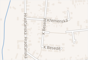 K Besedě v obci Pardubice - mapa ulice