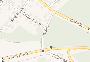 K Silu v obci Pardubice - mapa ulice