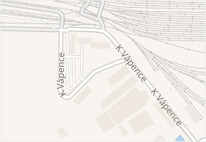 K Vápence v obci Pardubice - mapa ulice