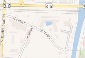 K Vinici v obci Pardubice - mapa ulice