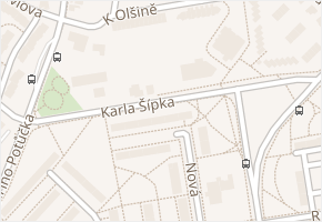 Karla Šípka v obci Pardubice - mapa ulice