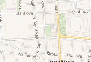Kašparova v obci Pardubice - mapa ulice