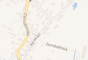 Ke Hrázi v obci Pardubice - mapa ulice