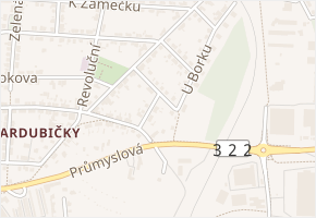 Ke Hřišti v obci Pardubice - mapa ulice