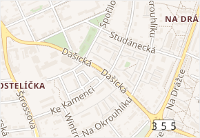 Ke Kamenci v obci Pardubice - mapa ulice