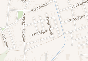 Ke Stájím v obci Pardubice - mapa ulice