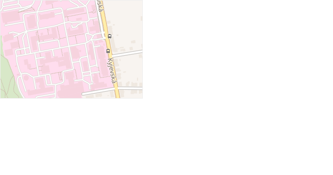 Kyjevská v obci Pardubice - mapa ulice
