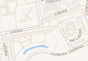 Lidická v obci Pardubice - mapa ulice