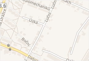 Luční v obci Pardubice - mapa ulice