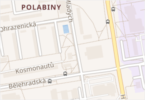 Mladých v obci Pardubice - mapa ulice