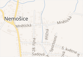 Mnětická v obci Pardubice - mapa ulice