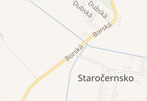 Na Brázdách v obci Pardubice - mapa ulice