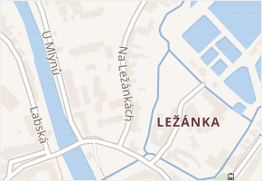 Na Ležánkách v obci Pardubice - mapa ulice