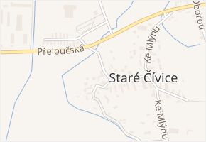 Na Návsi v obci Pardubice - mapa ulice