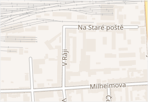 Na Staré poště v obci Pardubice - mapa ulice