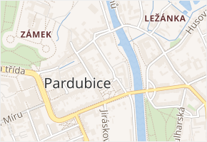 Na Třísle v obci Pardubice - mapa ulice