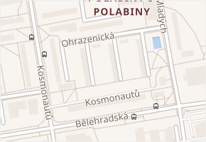 Ohrazenická v obci Pardubice - mapa ulice