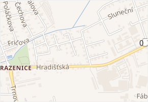 Ortenova v obci Pardubice - mapa ulice