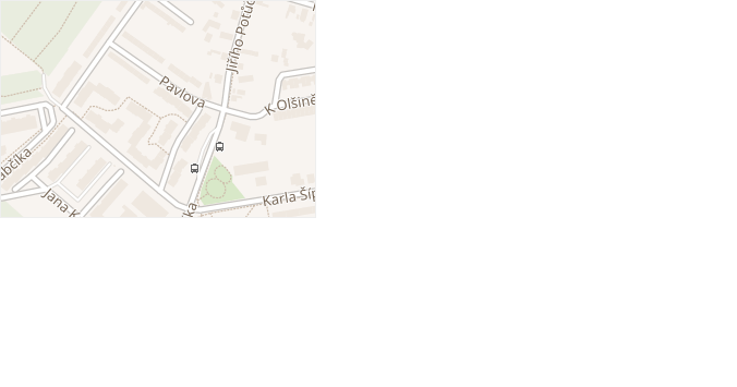 Pavlova v obci Pardubice - mapa ulice