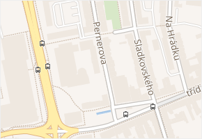 Pernerova v obci Pardubice - mapa ulice